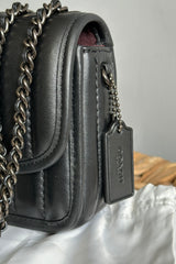 2021 Coach Black & Gunmetal Madison Mini Bag