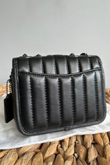 2021 Coach Black & Gunmetal Madison Mini Bag