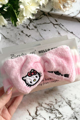 Pink & White Striped Hello Kitty Headband