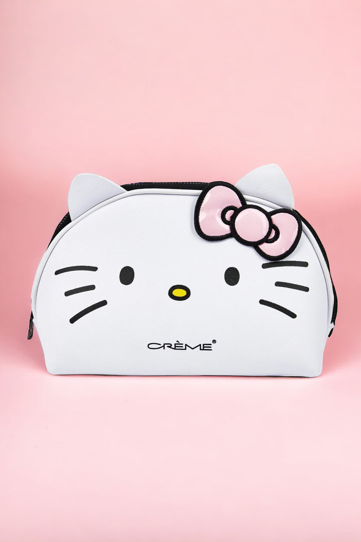 White & Pink Hello Kitty Makeup Bag